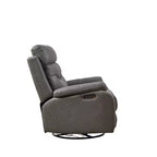 Fauteuil inclinable électrique Whisen Dual OKIN Motor avec ports de charge et appui-tête motorisé, pivotant à 240 degrés
