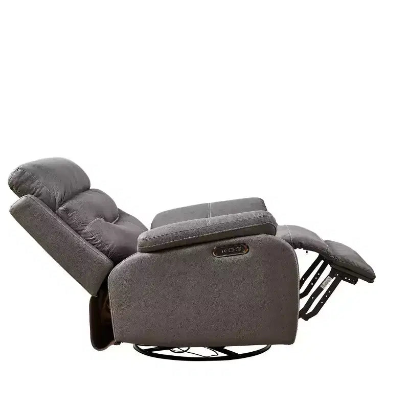 Fauteuil inclinable électrique Whisen Dual OKIN Motor avec ports de charge et appui-tête motorisé, pivotant à 240 degrés