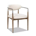 Jennifer Taylor Home Artemis Mixed Material Upholstered Dining Arm Chair