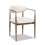 Jennifer Taylor Home Artemis Mixed Material Upholstered Dining Arm Chair