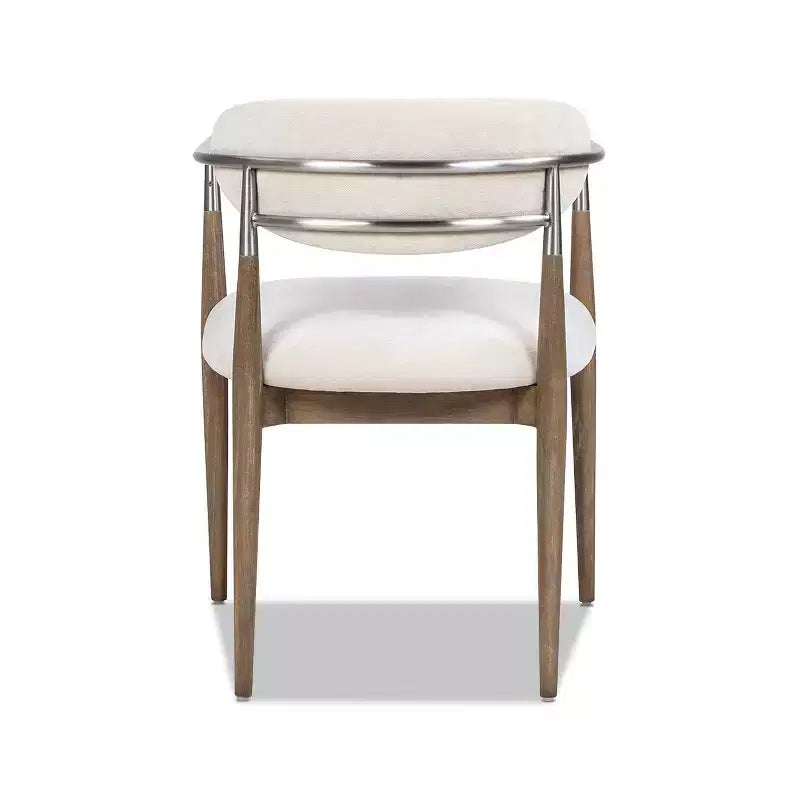 Jennifer Taylor Home Chaise de salle à manger rembourrée Artemis en matériaux mixtes avec accoudoirs