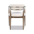 Jennifer Taylor Home Chaise de salle à manger rembourrée Artemis en matériaux mixtes avec accoudoirs