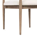 Jennifer Taylor Home Chaise de salle à manger rembourrée Artemis en matériaux mixtes avec accoudoirs
