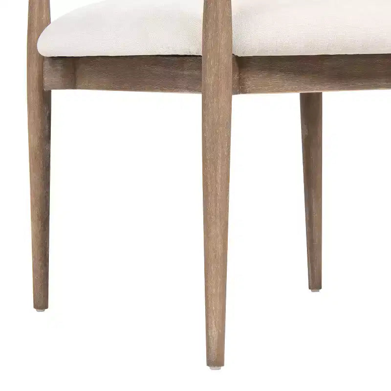 Jennifer Taylor Home Chaise de salle à manger rembourrée Artemis en matériaux mixtes avec accoudoirs