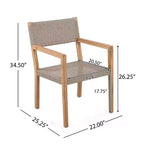 MAYEERTY Chaises de patio en osier 2 pièces résistantes aux intempéries avec assemblage facile