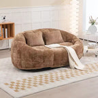 MAYEERTY Canapé Pouf Chenille Haut Dossier pour Intérieur et Extérieur