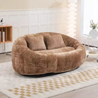 MAYEERTY Canapé Pouf Chenille Haut Dossier pour Intérieur et Extérieur