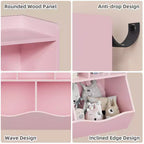 Bibliothèque enfant GustoWave, étagère à livres pour enfants, rangement de jouets, étagère à jouets pour enfants, armoire de rangement, idéale pour la salle de jeux, le salon, la chambre d'enfant.