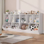 Bibliothèque enfant GustoWave, étagère à livres pour enfants, rangement de jouets, étagère à jouets pour enfants, armoire de rangement, idéale pour la salle de jeux, le salon, la chambre d'enfant.