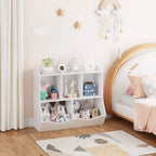 Bibliothèque enfant GustoWave, étagère à livres pour enfants, rangement de jouets, étagère à jouets pour enfants, armoire de rangement, idéale pour la salle de jeux, le salon, la chambre d'enfant.