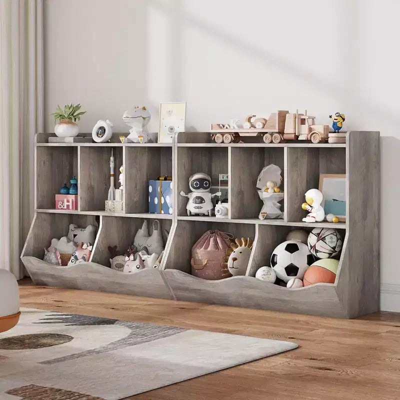 Bibliothèque enfant GustoWave, étagère à livres pour enfants, rangement de jouets, étagère à jouets pour enfants, armoire de rangement, idéale pour la salle de jeux, le salon, la chambre d'enfant.