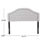 Tête de Lit Capitonnée Contemporaine Christopher Knight Home Killian Lit Double/Queen