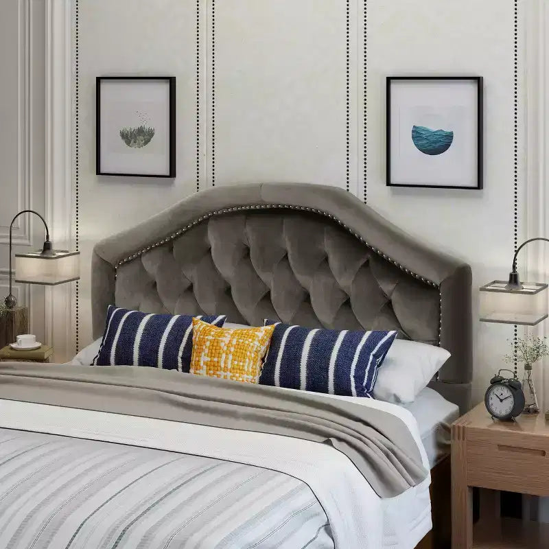 Tête de Lit Capitonnée Contemporaine Christopher Knight Home Killian Lit Double/Queen