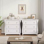 Commode de chambre à coucher, commode moderne avec façade cannelée en bois, meuble de rangement pour vêtements et meuble TV pour salon et couloir