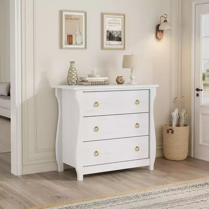 Commode de chambre à coucher, commode moderne avec façade cannelée en bois, meuble de rangement pour vêtements et meuble TV pour salon et couloir