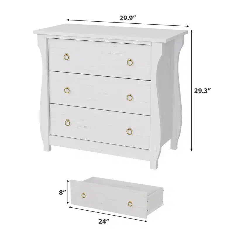 Commode de chambre à coucher, commode moderne avec façade cannelée en bois, meuble de rangement pour vêtements et meuble TV pour salon et couloir