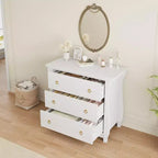 Commode de chambre à coucher, commode moderne avec façade cannelée en bois, meuble de rangement pour vêtements et meuble TV pour salon et couloir