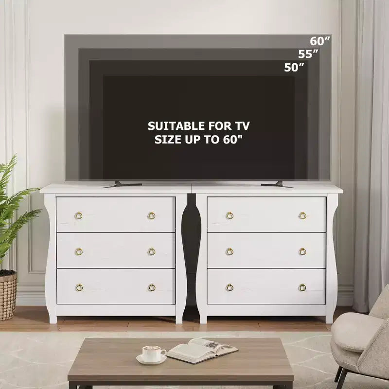Commode de chambre à coucher, commode moderne avec façade cannelée en bois, meuble de rangement pour vêtements et meuble TV pour salon et couloir