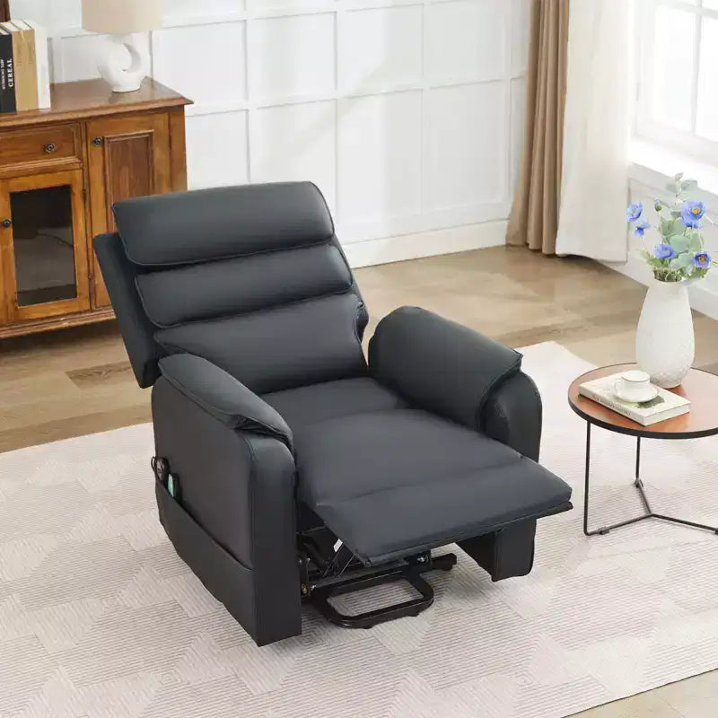 Fauteuils inclinables électriques LIKEPAY Power Lift en cuir PU avec 2 poches latérales, fauteuil de massage releveur avec massage 8 points
