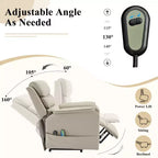 Fauteuils inclinables électriques LIKEPAY Power Lift en cuir PU avec 2 poches latérales, fauteuil de massage releveur avec massage 8 points