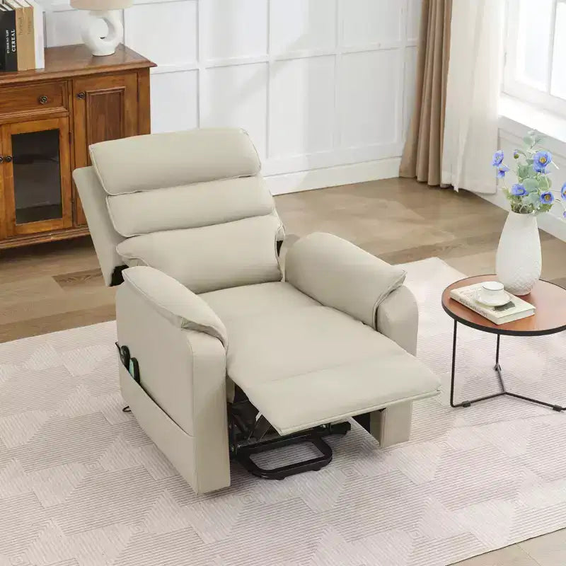 Fauteuils inclinables électriques LIKEPAY Power Lift en cuir PU avec 2 poches latérales, fauteuil de massage releveur avec massage 8 points