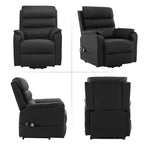 Fauteuils inclinables électriques LIKEPAY Power Lift en cuir PU avec 2 poches latérales, fauteuil de massage releveur avec massage 8 points