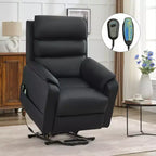 Fauteuils inclinables électriques LIKEPAY Power Lift en cuir PU avec 2 poches latérales, fauteuil de massage releveur avec massage 8 points