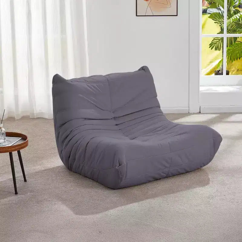 Canapé EROMMY Bean Bag Togo, Mousse à Mémoire de Forme 28D, Facile à Nettoyer et Portable, Similicuir Premium, Canapé de Sol Léger pour Salon, Chambre
