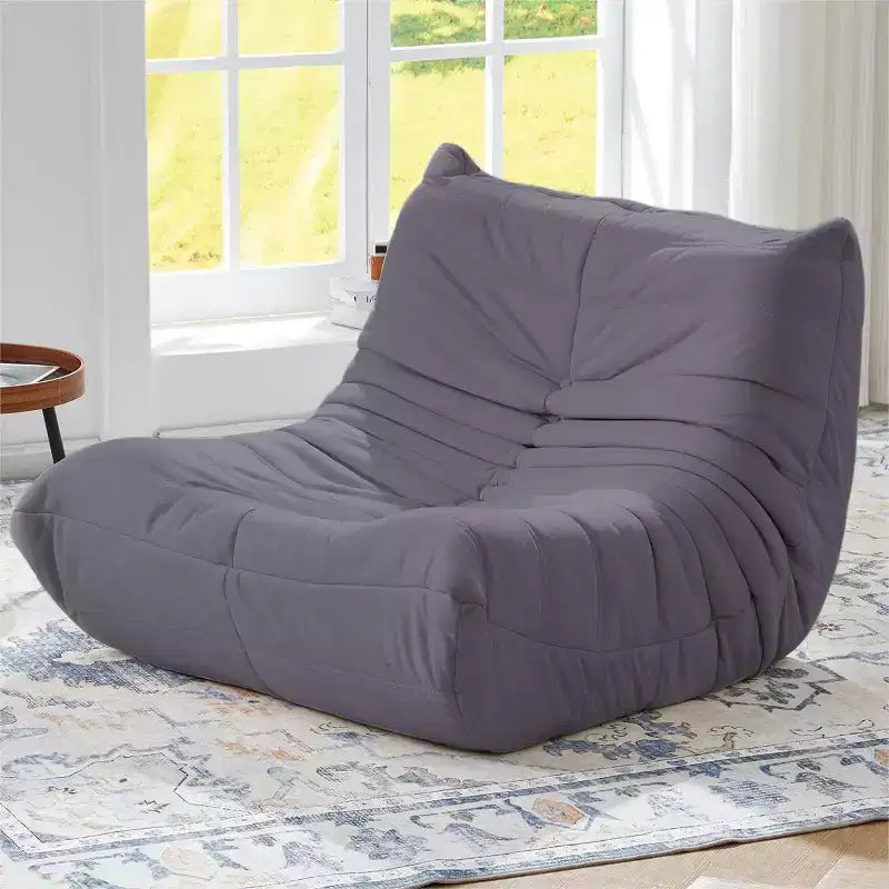 Canapé EROMMY Bean Bag Togo, Mousse à Mémoire de Forme 28D, Facile à Nettoyer et Portable, Similicuir Premium, Canapé de Sol Léger pour Salon, Chambre
