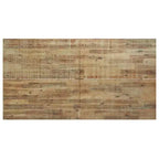 vidaXL Table de salle à manger marron et noire en bois d'acacia massif 170 x 89 cm