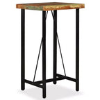 vidaXL Bar Table Pub Table Bistro Table for Dining Room Solid Reclaimed Wood - Brown 23.6 x 23.6 x 42.1