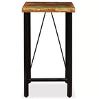 vidaXL Table de bar Table de bistrot pour salle à manger Bois de récupération massif - Marron 60 x 60 x 107 cm
