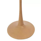 LeisureMod Bristol Table de salle à manger ronde 36" avec plateau en MDF et piètement central en bois naturel, table d'appoint moderne pour cuisine et salle à manger, idéale pour les petits espaces