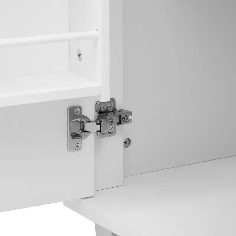 Whisen 51 - Îlot de cuisine pliant cannelé et chariot roulant de style campagnard avec étagère de rangement interne, porte-serviettes