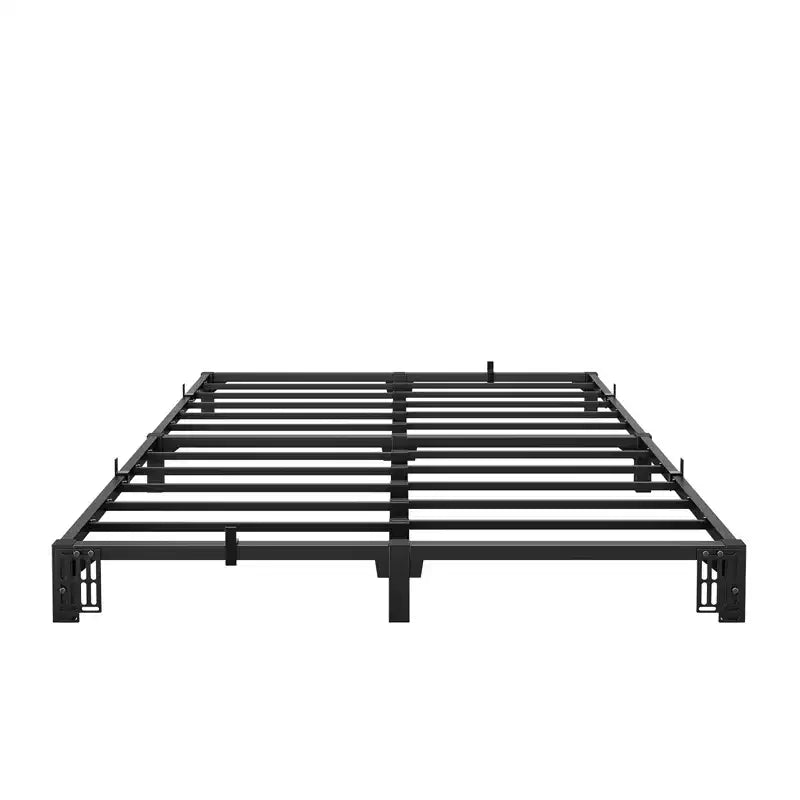 Cadre de lit CuisinSmart, cadre de lit plateforme en métal avec support et pieds à lattes en fer durables, aucun sommier tapissier requis, supporte jusqu'à 363 kg