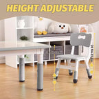 Ensemble table et chaises pour enfants, table réglable en hauteur avec 6 chaises, bureau d'art effaçable pour la maternelle, la crèche, la maison