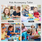 Ensemble table et chaises pour enfants, table réglable en hauteur avec 6 chaises, bureau d'art effaçable pour la maternelle, la crèche, la maison