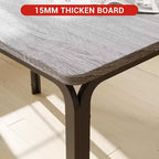 Ensemble de salle à manger carré 5 pièces avec 4 chaises - Cadre en métal peu encombrant et plateau de table en MDF - Parfait pour les petits espaces - Facile à assembler