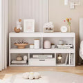 GustoWave Wooden Kids Bookshelf with Drawer - Toy Storage Organizer for Playroom, Classroom, Nursery & Kids Room