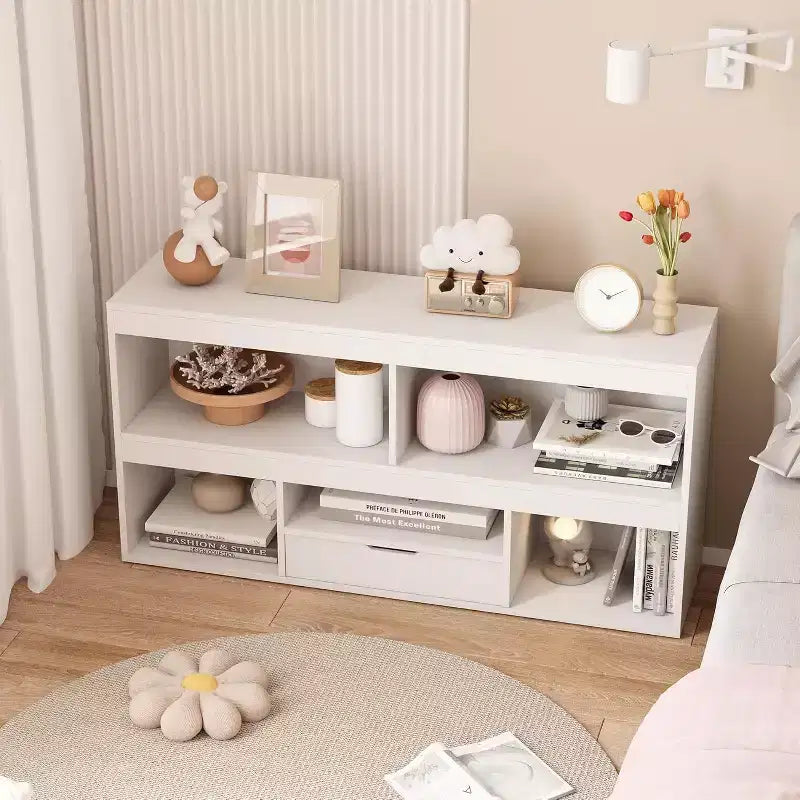 Bibliothèque enfant en bois GustoWave avec tiroir - Organisateur de rangement pour jouets pour salle de jeux, salle de classe, crèche et chambre d'enfant