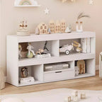Bibliothèque enfant en bois GustoWave avec tiroir - Organisateur de rangement pour jouets pour salle de jeux, salle de classe, crèche et chambre d'enfant