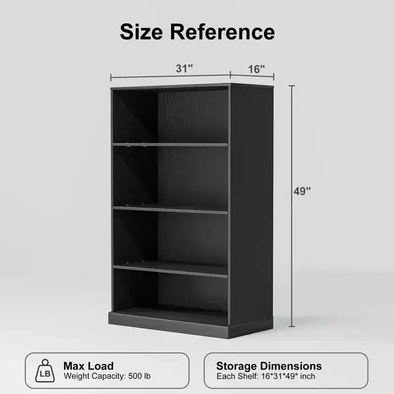 PexFix 49x62x16 Meuble de Rangement Buffet avec Espace de Rangement Organisateur Polyvalent pour Cuisine Salon Noir