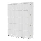 Lit escamotable Whisen Queen, grand rangement avec armoires push-pull et design élégant