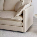 Lot de 2 fauteuils rembourrés en chenille haut de gamme, chaises d'appoint pour salon avec coussin décoratif, fauteuils d'appoint en chenille verte