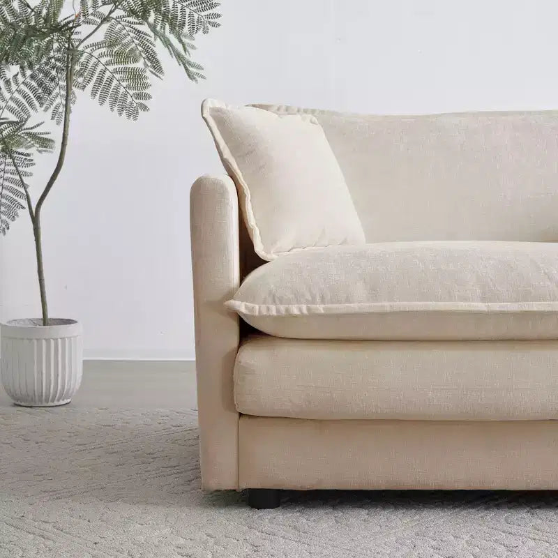 Lot de 2 fauteuils rembourrés en chenille haut de gamme, chaises d'appoint pour salon avec coussin décoratif, fauteuils d'appoint en chenille verte