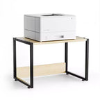 VINGLI Support d'imprimante modulable avec rangement pour bureau, rehausseur d'imprimante robuste sous bureau pour télécopieur photocopieur scanner (chêne)