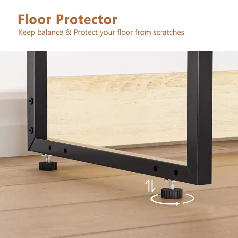 VINGLI Support d'imprimante modulable avec rangement pour bureau, rehausseur d'imprimante robuste sous bureau pour télécopieur photocopieur scanner (chêne)