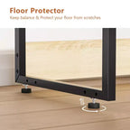 VINGLI Support d'imprimante modulable avec rangement pour bureau, rehausseur d'imprimante robuste sous bureau pour télécopieur photocopieur scanner (chêne)