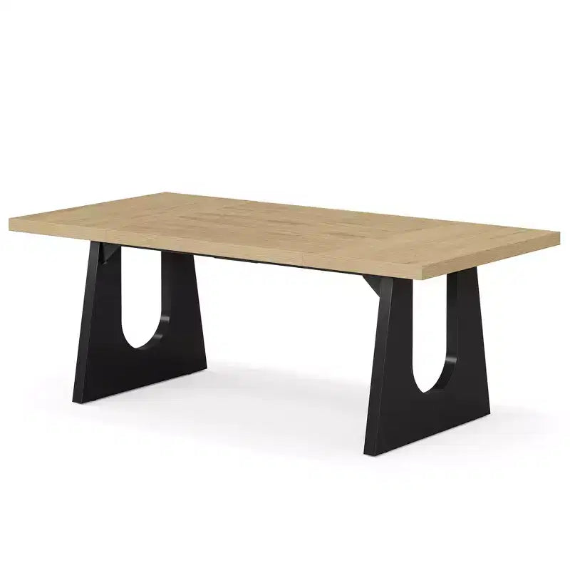 MAYEERTY Grand bureau de direction de 180 cm, design rustique, montage facile, pour bureau et étude