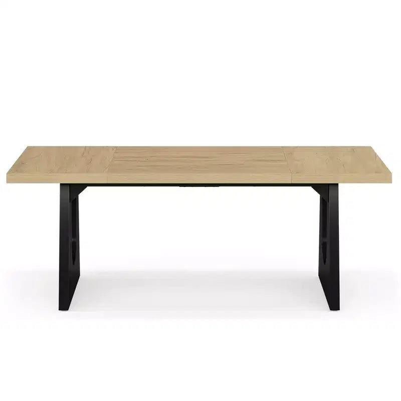 MAYEERTY Grand bureau de direction de 180 cm, design rustique, montage facile, pour bureau et étude